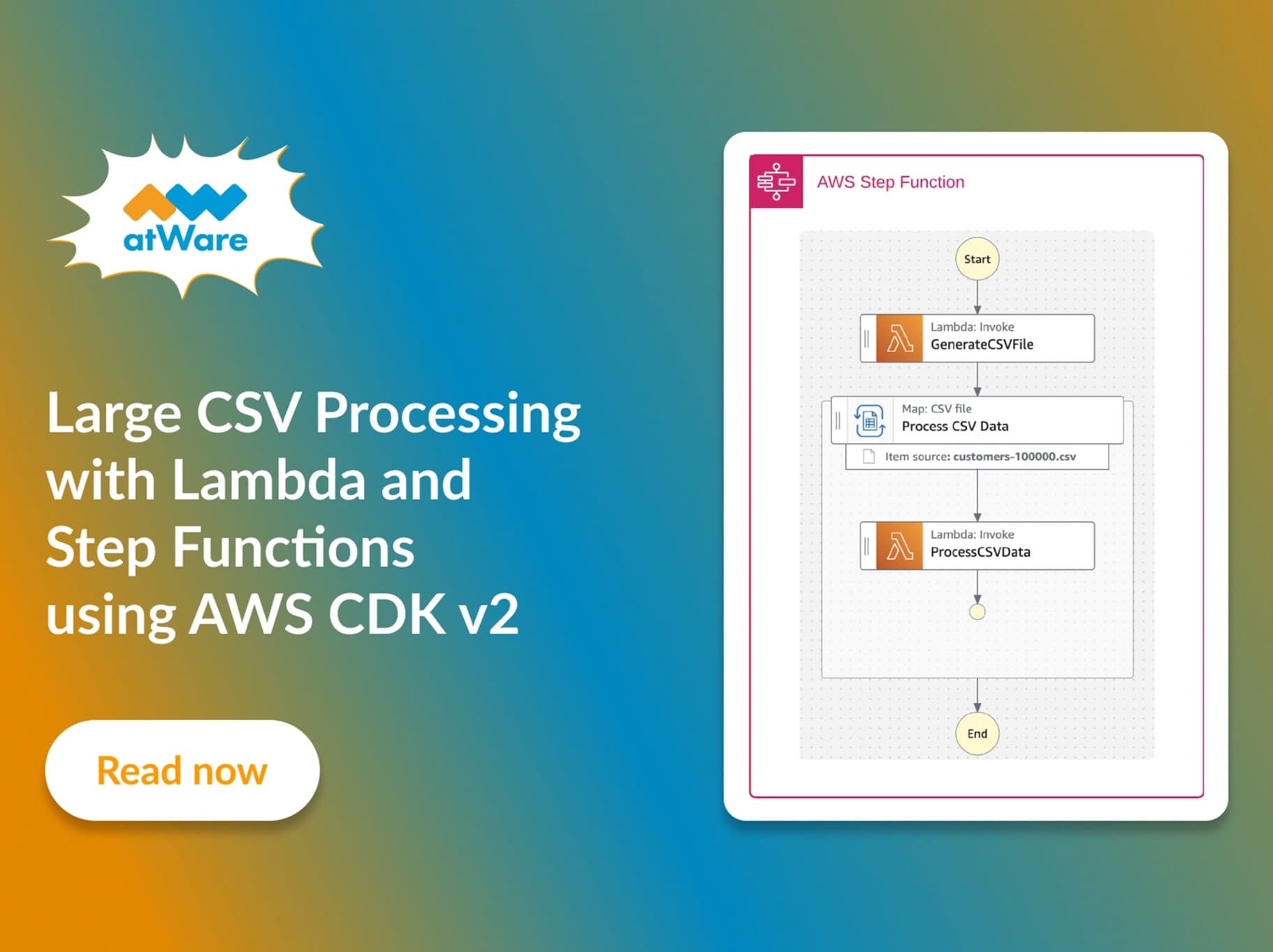 How to Efficiently Process Large CSV Files with Lambda and Step Functions using AWS CDK v2