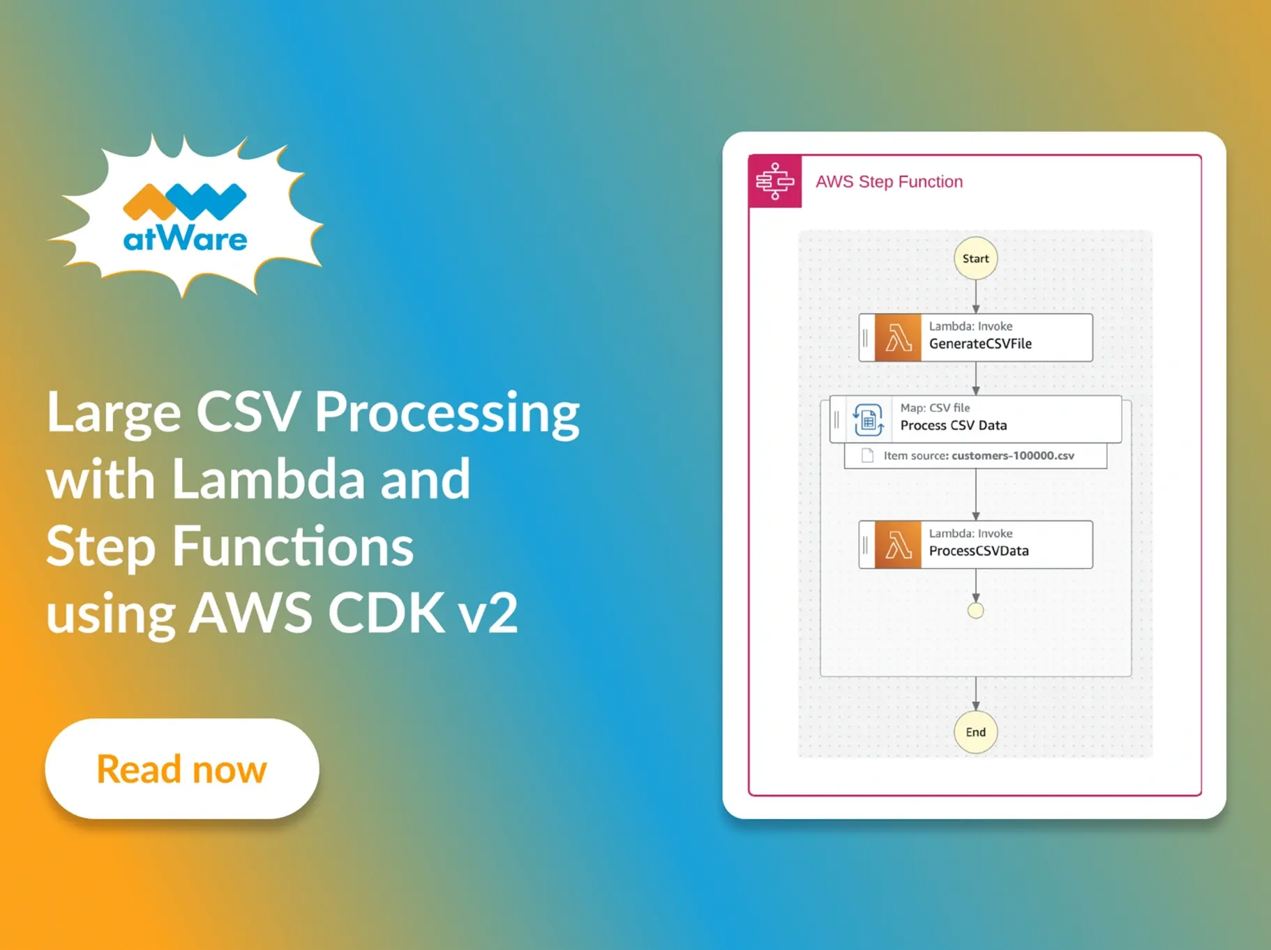 How to Efficiently Process Large CSV Files with Lambda and Step Functions using AWS CDK v2